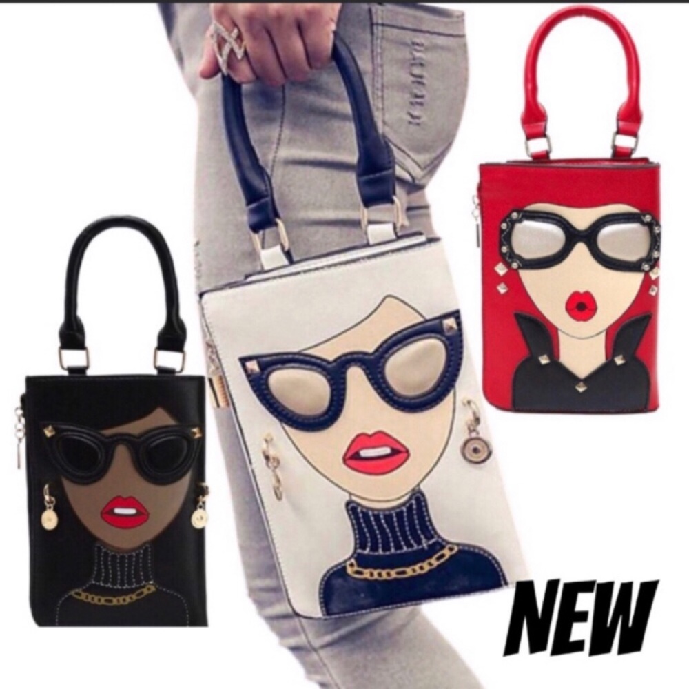 WHITE PERSONALITY CROSSBODY & SATCHEL BAG - Picture 1 of 8